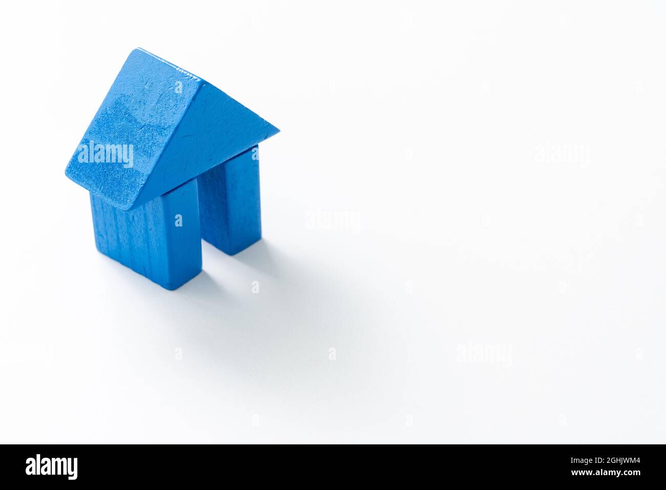 Blue House bloc pour l'industrie de l'immobilier Banque D'Images