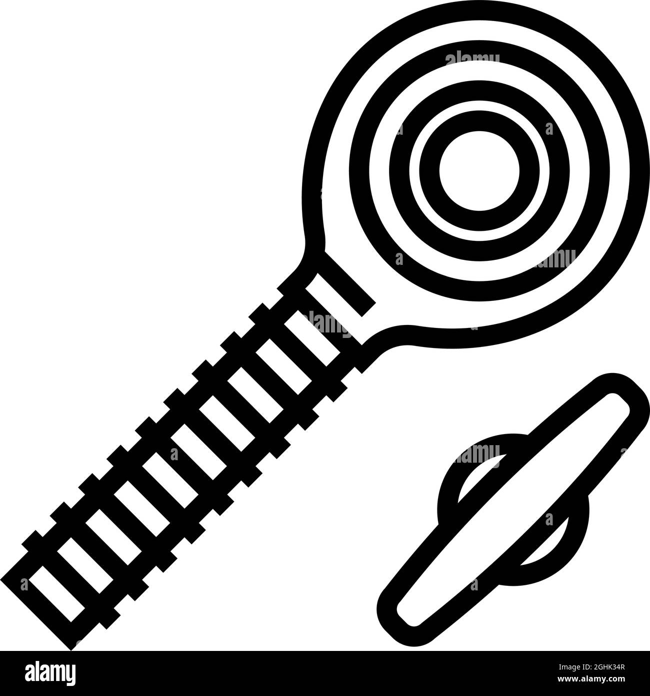 illustration vectorielle de l'icône de la ligne de boulon côté tige Illustration de Vecteur