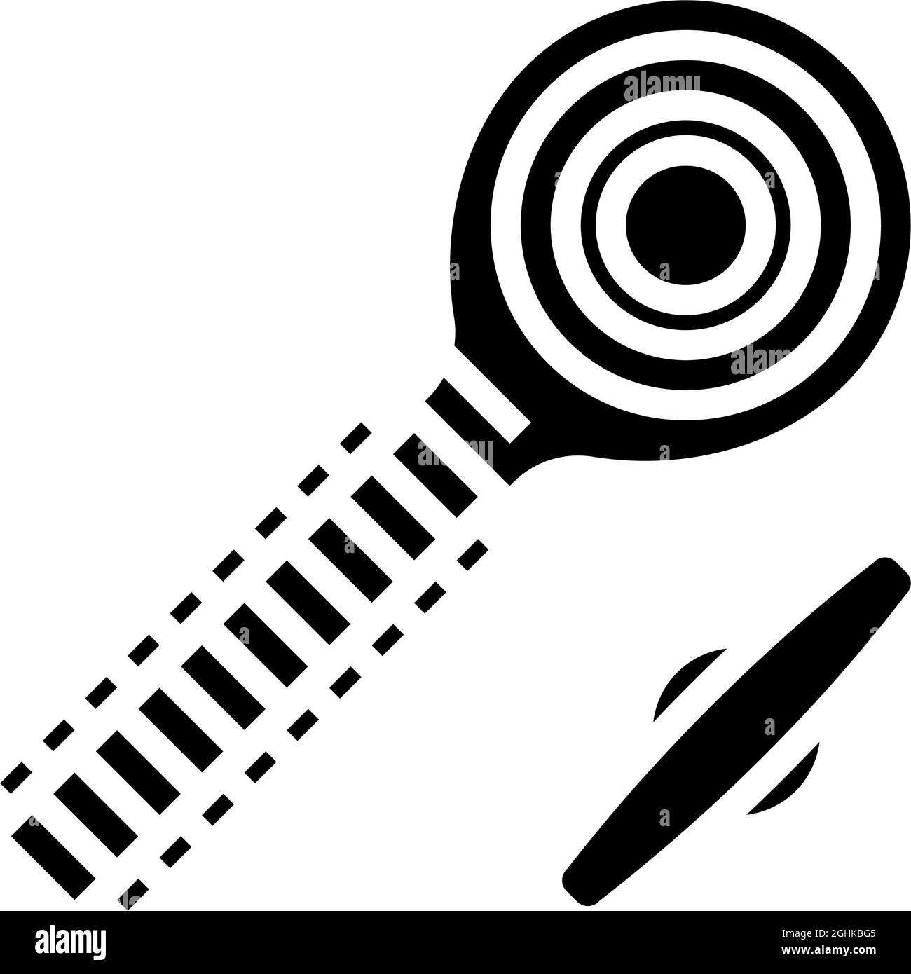 illustration du vecteur d'icône de glyphe de boulon d'extrémité de tige Illustration de Vecteur
