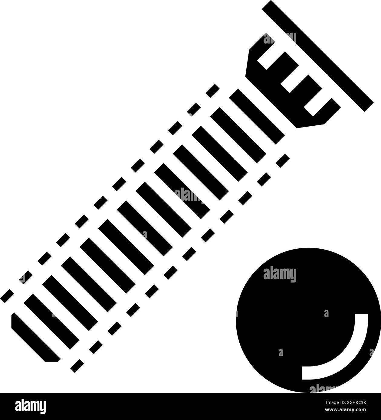 illustration du vecteur d'icône de glyphe de goujon à ajustement serré Illustration de Vecteur