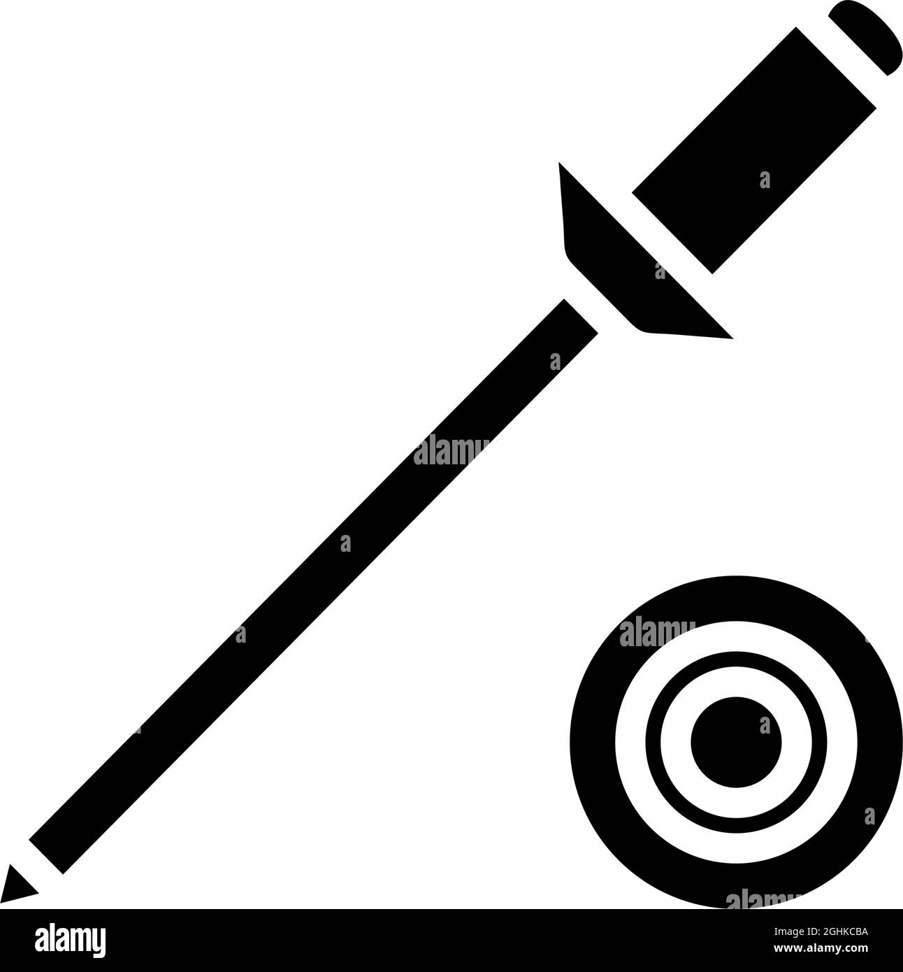 illustration du vecteur d'icône de glyphe de vis à rivet Illustration de Vecteur