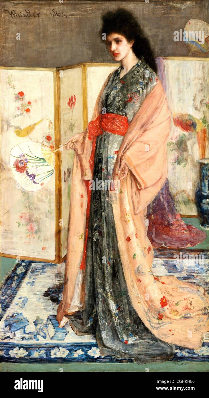 James McNeill Whistler - Rose et argent : la princesse du pays de la porcelaine (mieux connue sous le nom de princesse du pays de la porcelaine; Banque D'Images