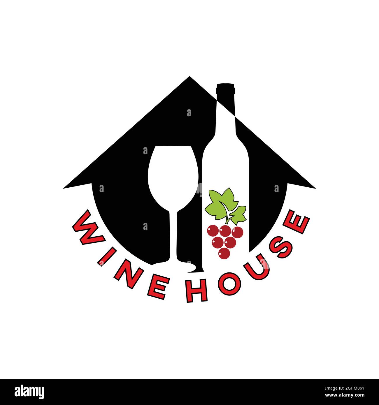 logos et icônes sur le vin à usage industriel Illustration de Vecteur