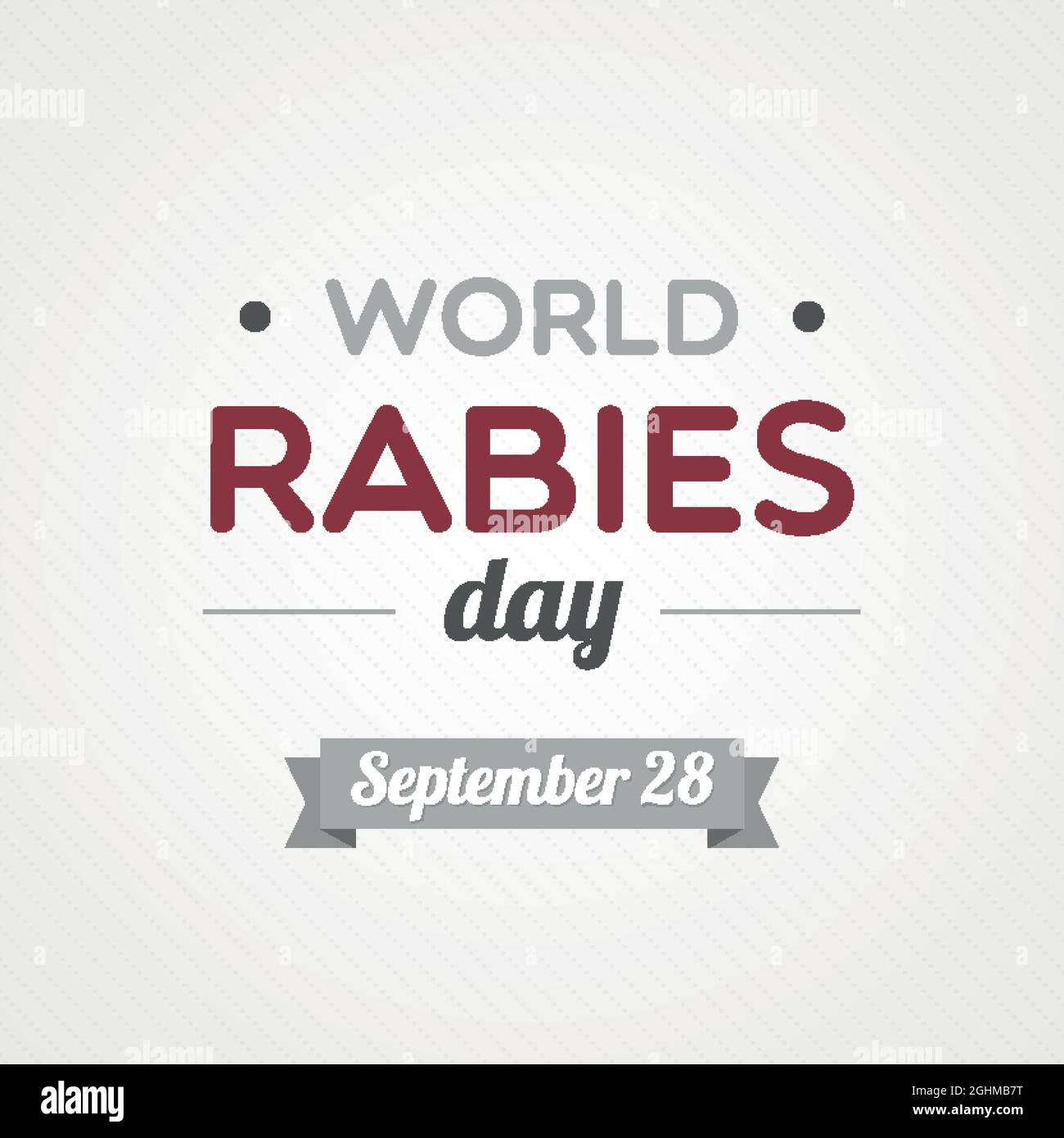 Journée mondiale de la rage. Septembre 28. Illustration vectorielle, conception plate Illustration de Vecteur