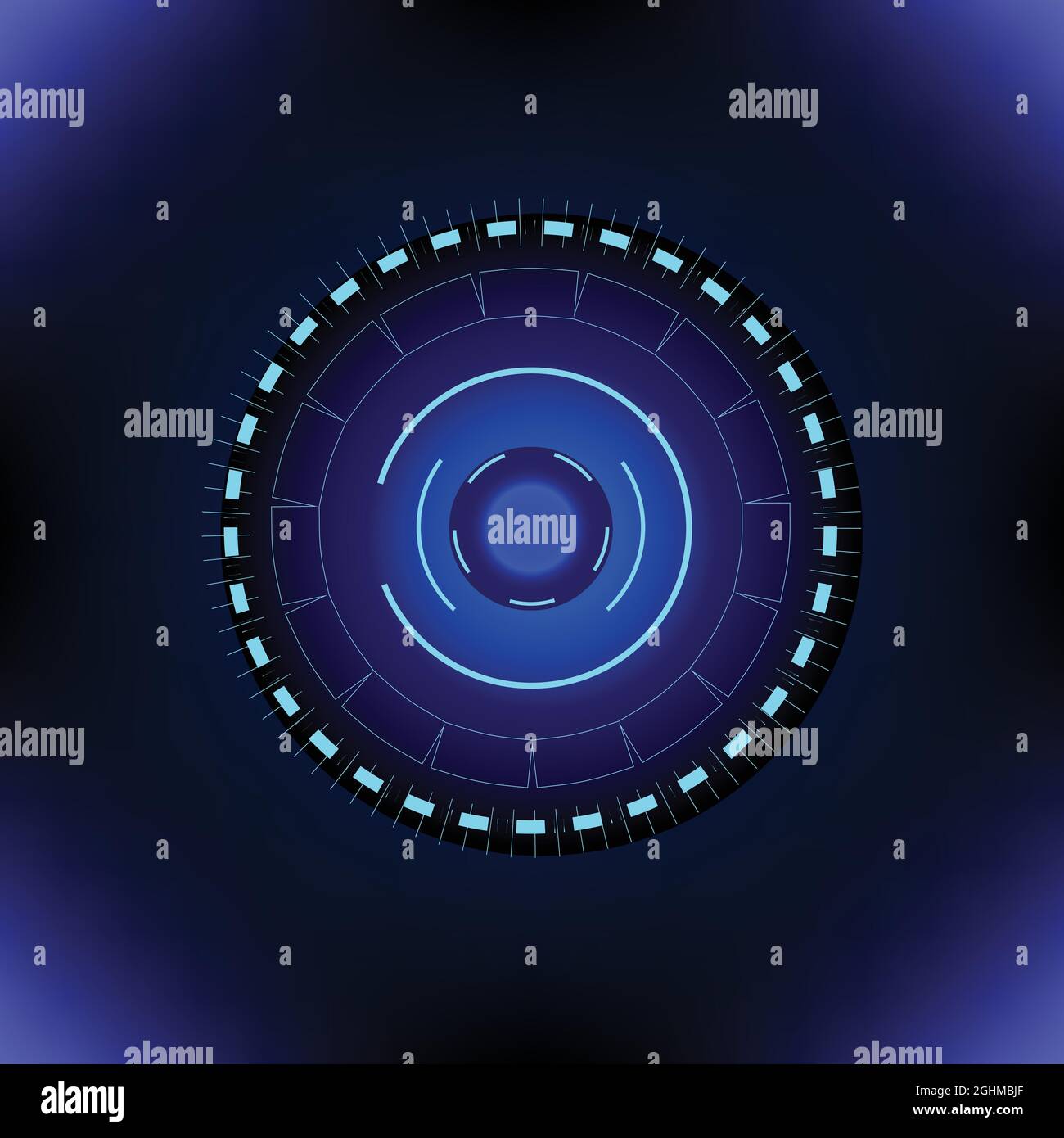 Hi-TECH Circle Digital art auto technologie icône symbole abstrait arrière-plan motif futuriste art numérique graphique vecteur illustration EPS10 Illustration de Vecteur