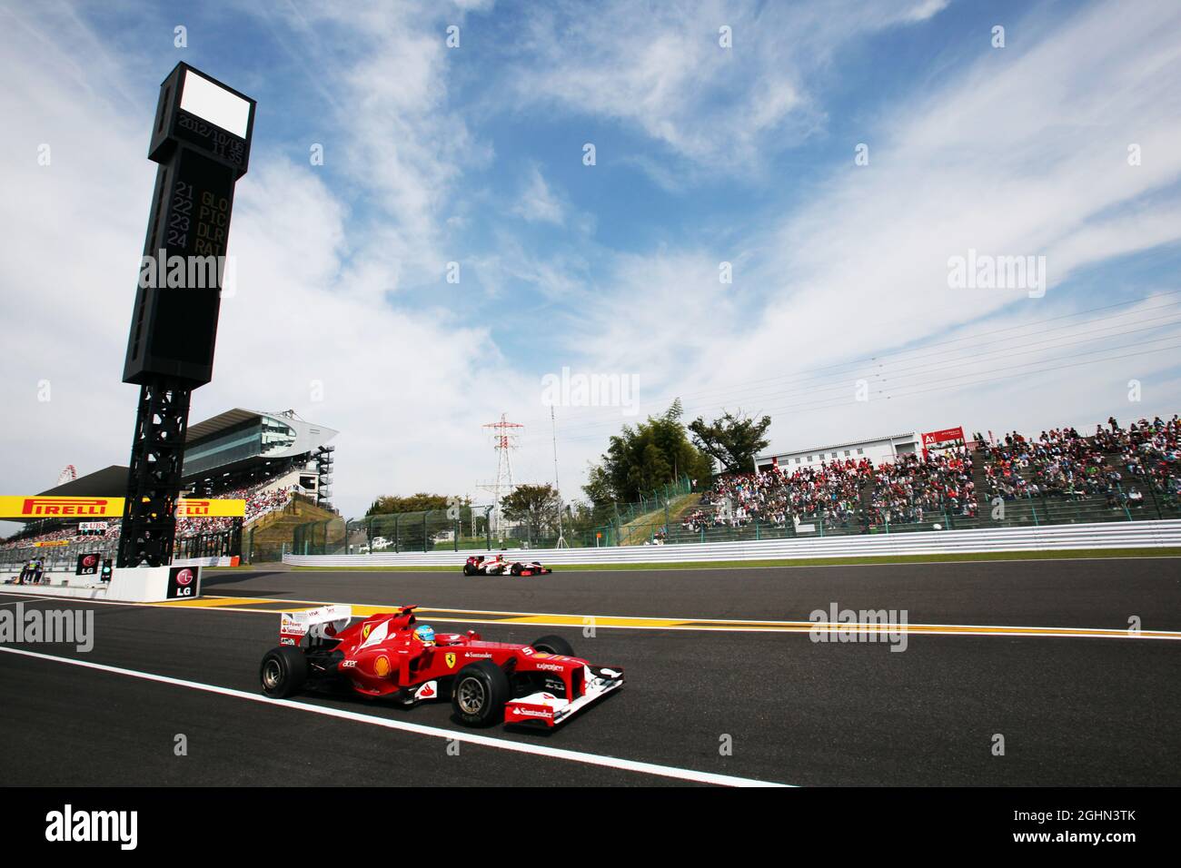 Fernando Alonso (ESP) Ferrari F2012. 06.10.2012. Championnat du monde de Formule 1, Rd 15, Grand Prix japonais, Suzuka, Japon, Jour de qualification. Banque D'Images