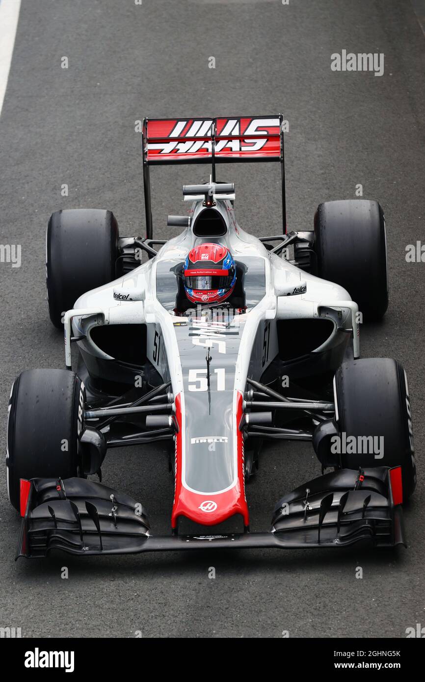 Santino Ferrucci (Etats-Unis) pilote de développement Haas VF-16. 13.07.2016. Essais en saison de Formule 1, deuxième jour, Silverstone, Angleterre. Mercredi. Le crédit photo doit être lu : images XPB/Press Association. Banque D'Images