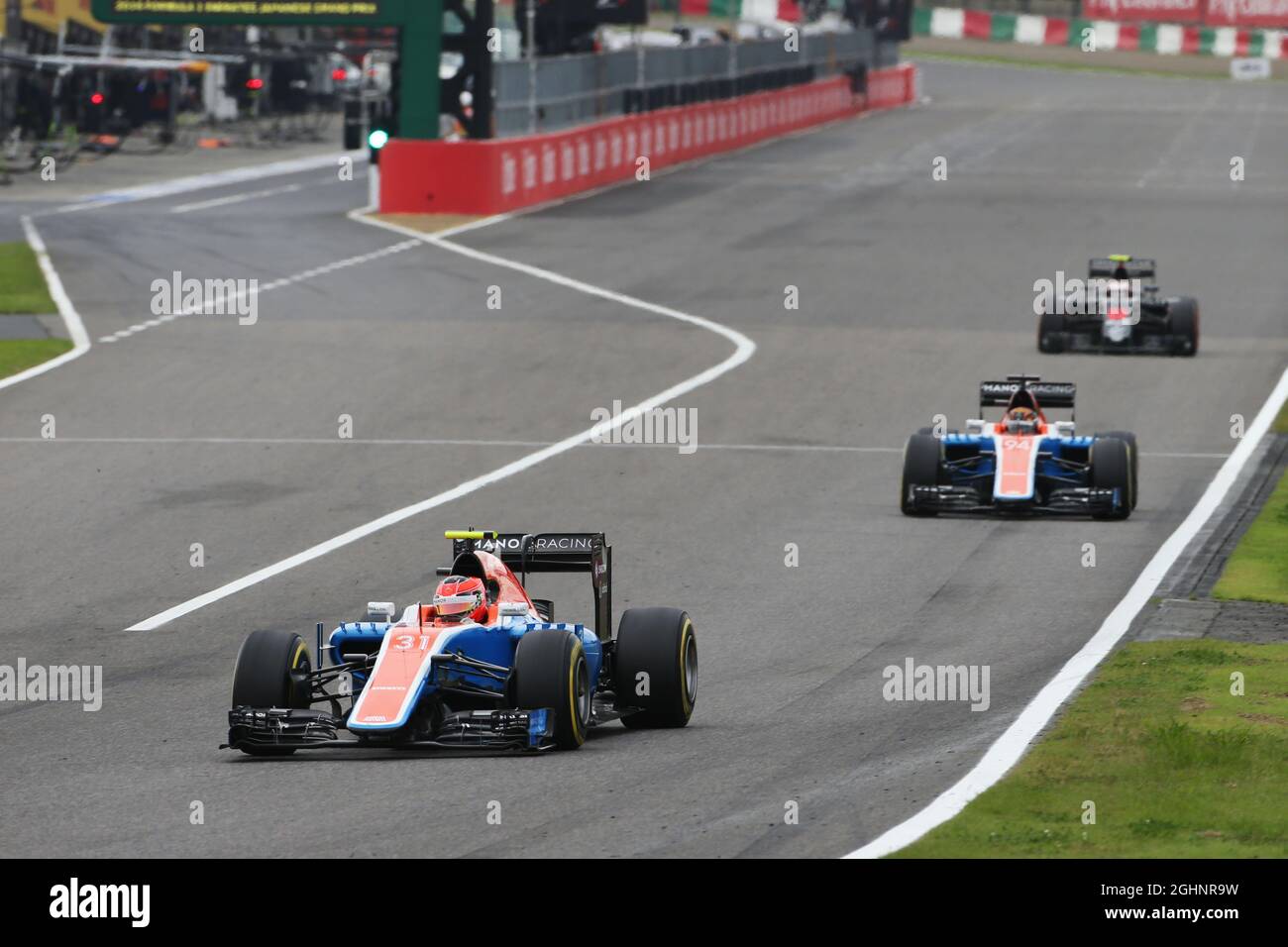 Esteban Ocon (FRA) Manor Racing MRT05. 09.10.2016. Championnat du monde de Formule 1, Rd 17, Grand Prix japonais, Suzuka, Japon, Jour de la course. Le crédit photo doit être lu : images XPB/Press Association. Banque D'Images