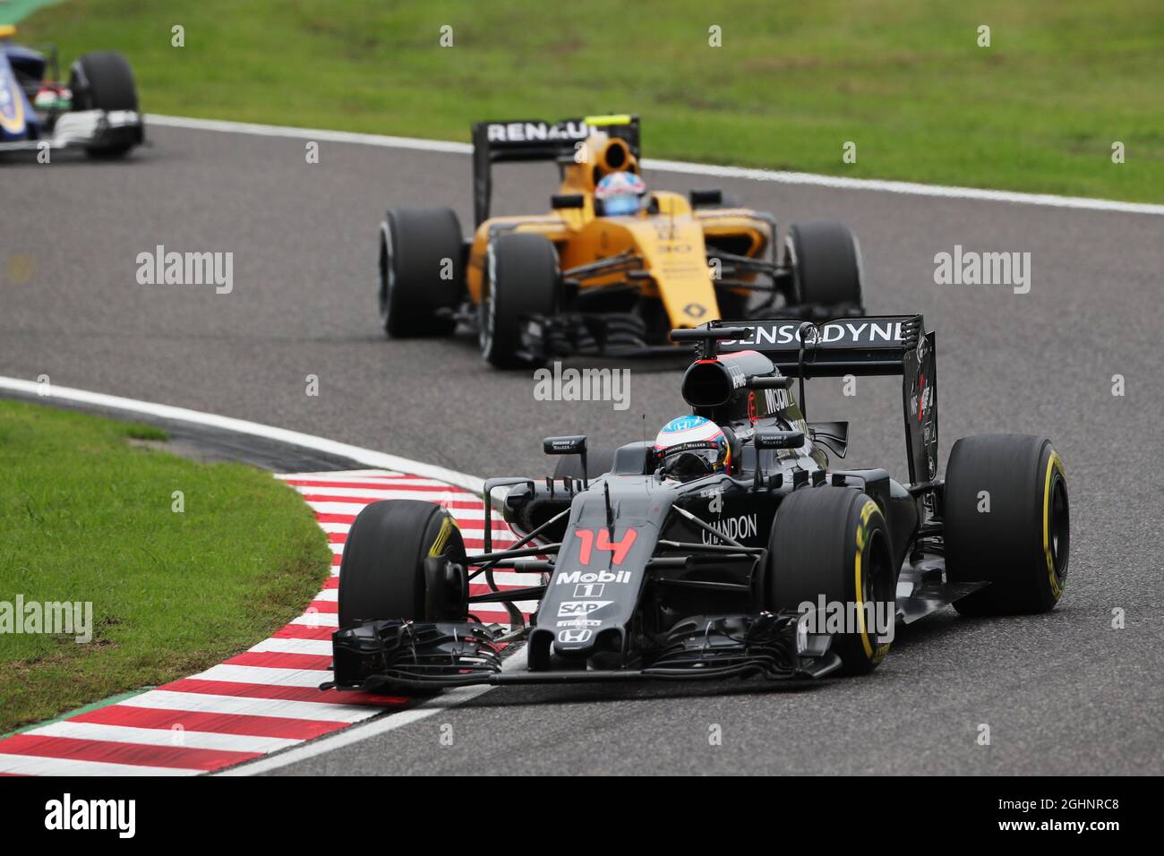 Fernando Alonso (ESP) McLaren MP4-31. 09.10.2016. Championnat du monde de Formule 1, Rd 17, Grand Prix japonais, Suzuka, Japon, Jour de la course. Le crédit photo doit être lu : images XPB/Press Association. Banque D'Images