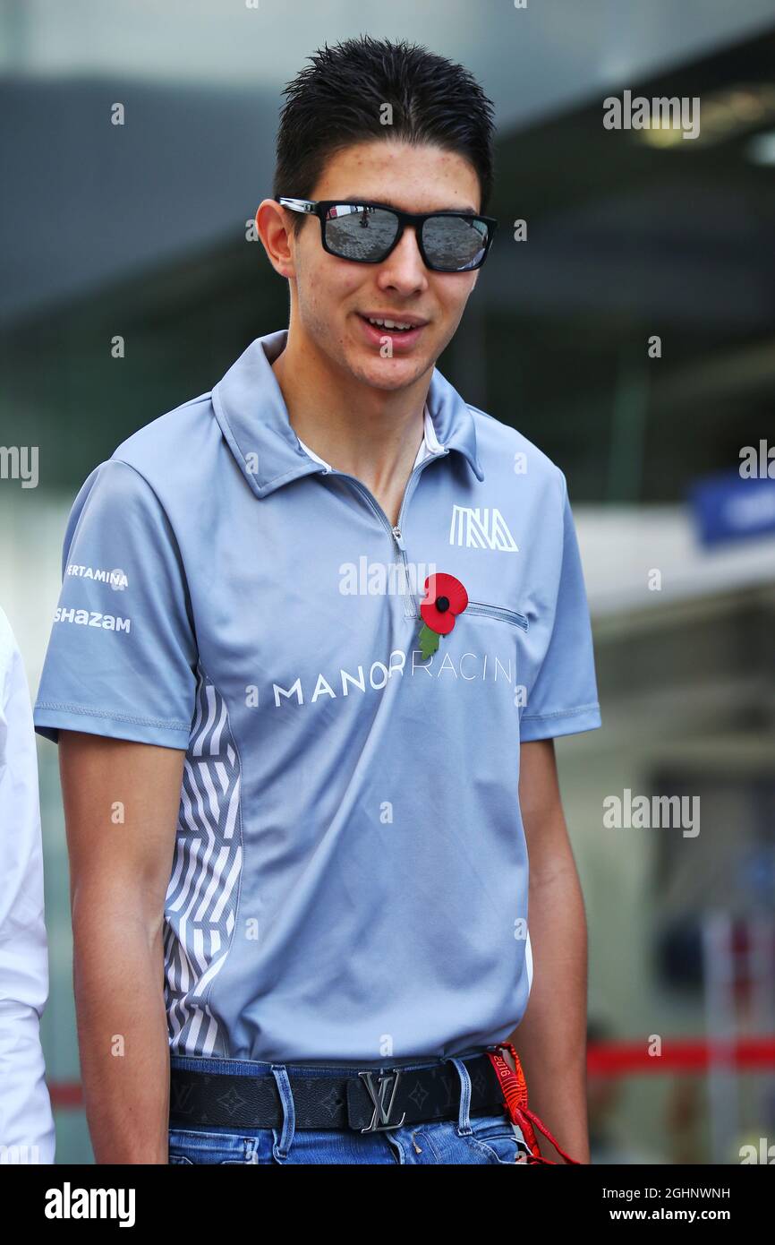 Esteban Ocon (FRA) Manor Racing. 11.11.2016. Championnat du monde de Formule 1, Rd 20, Grand Prix brésilien, Sao Paulo, Brésil, Journée d'entraînement. Le crédit photo doit être lu : images XPB/Press Association. Banque D'Images