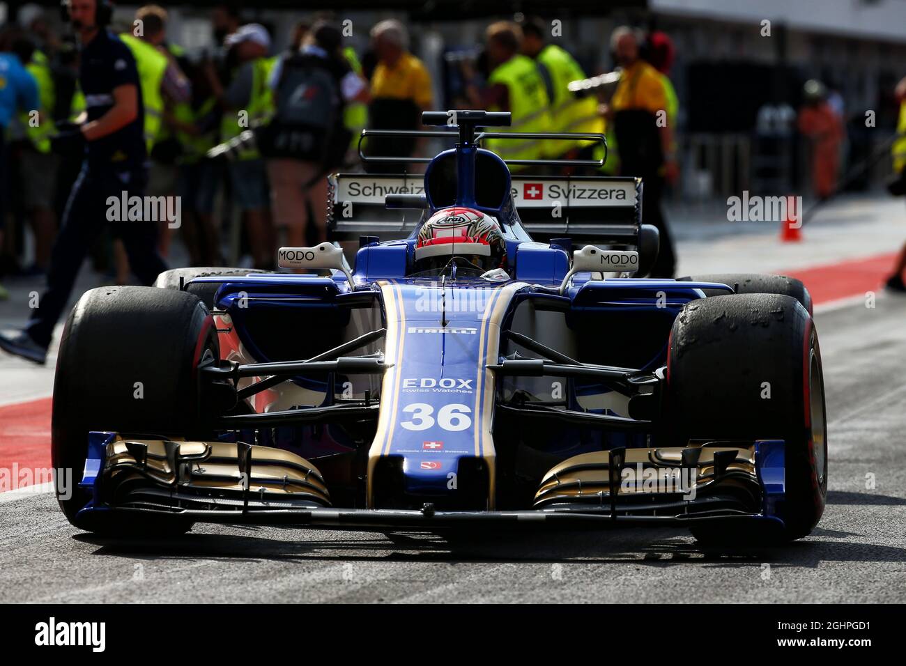 Pilote de test Nobuharu Matsushita (JPN) Sauber C36. 02.08.2017. Test de formule 1, Budapest, Hongrie. Le crédit photo doit être lu : images XPB/Press Association. Banque D'Images