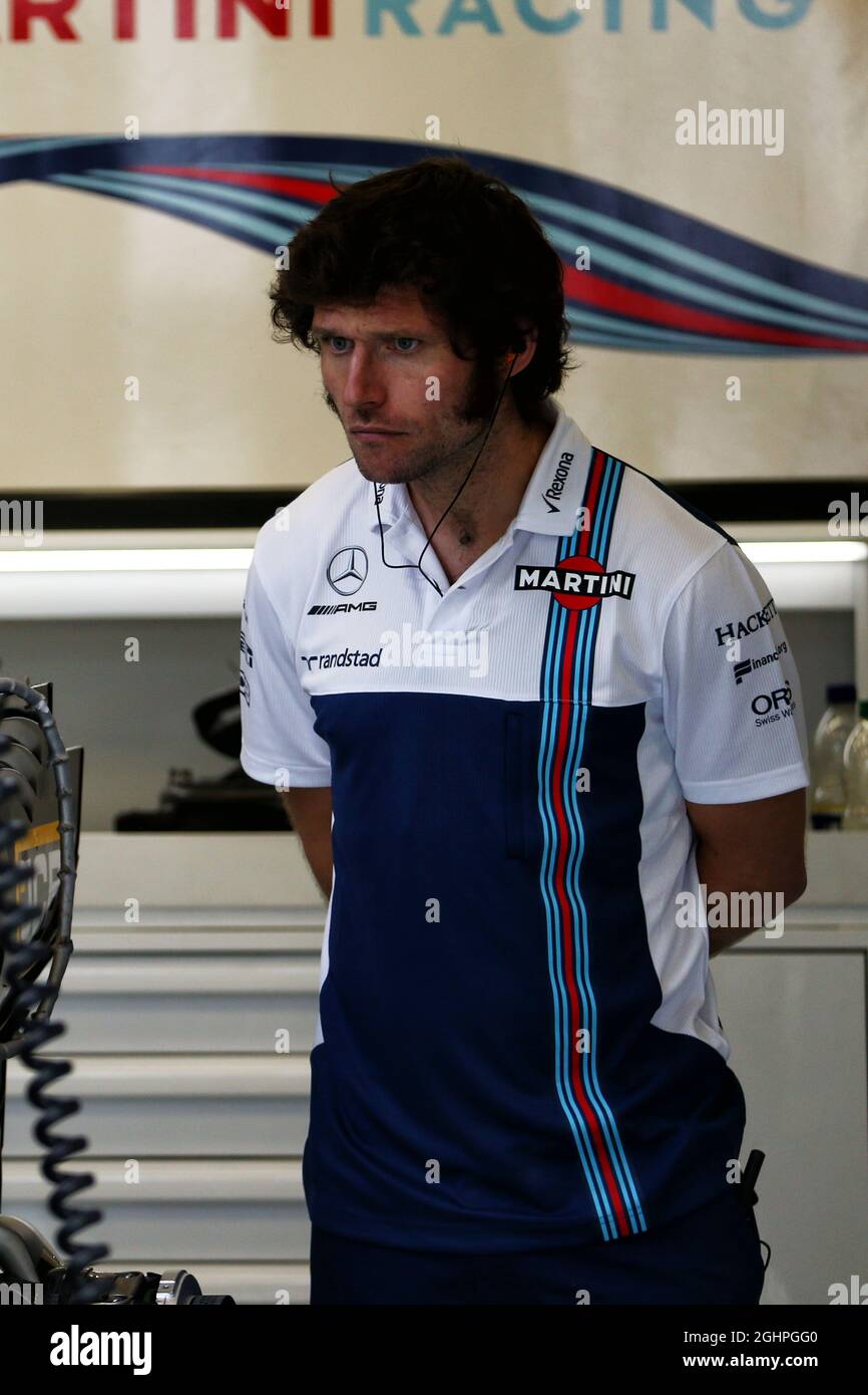 Guy Martin (GBR) moto Racer et personnalité TV, avec l'équipe Williams. 24.08.2017. Formula 1 World Championship, Rd 12, Grand Prix de Belgique, Spa Francorchamps, Belgique, Journée de préparation. Le crédit photo doit être lu : images XPB/Press Association. Banque D'Images