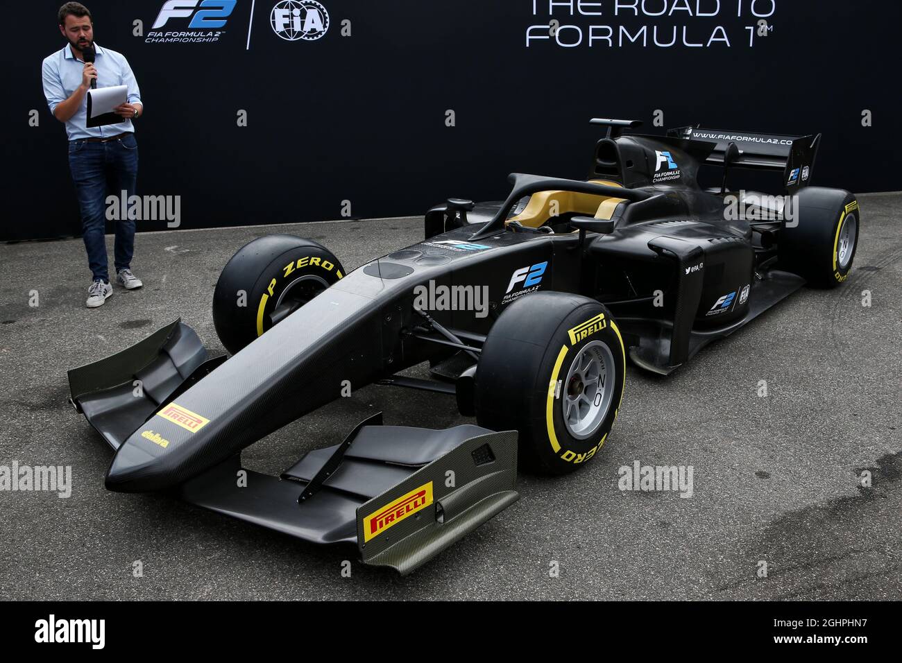 La voiture F2 2018 est révélée. 31.08.2017. Championnat du monde de Formule 1, Rd 13, Grand Prix d'Italie, Monza, Italie, Journée de préparation. Le crédit photo doit être lu : images XPB/Press Association. Banque D'Images