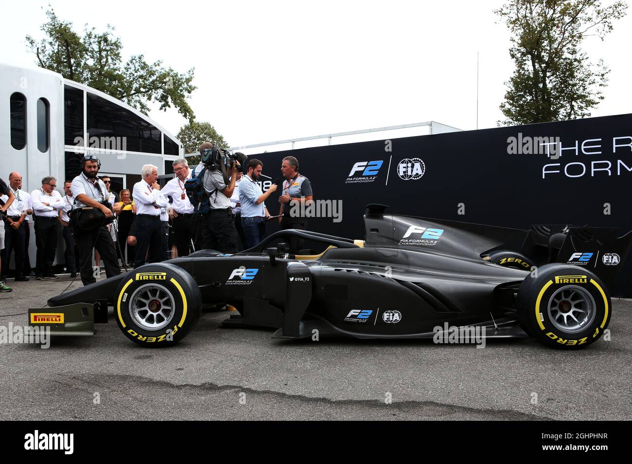 La voiture F2 2018 est révélée. 31.08.2017. Championnat du monde de Formule 1, Rd 13, Grand Prix d'Italie, Monza, Italie, Journée de préparation. Le crédit photo doit être lu : images XPB/Press Association. Banque D'Images