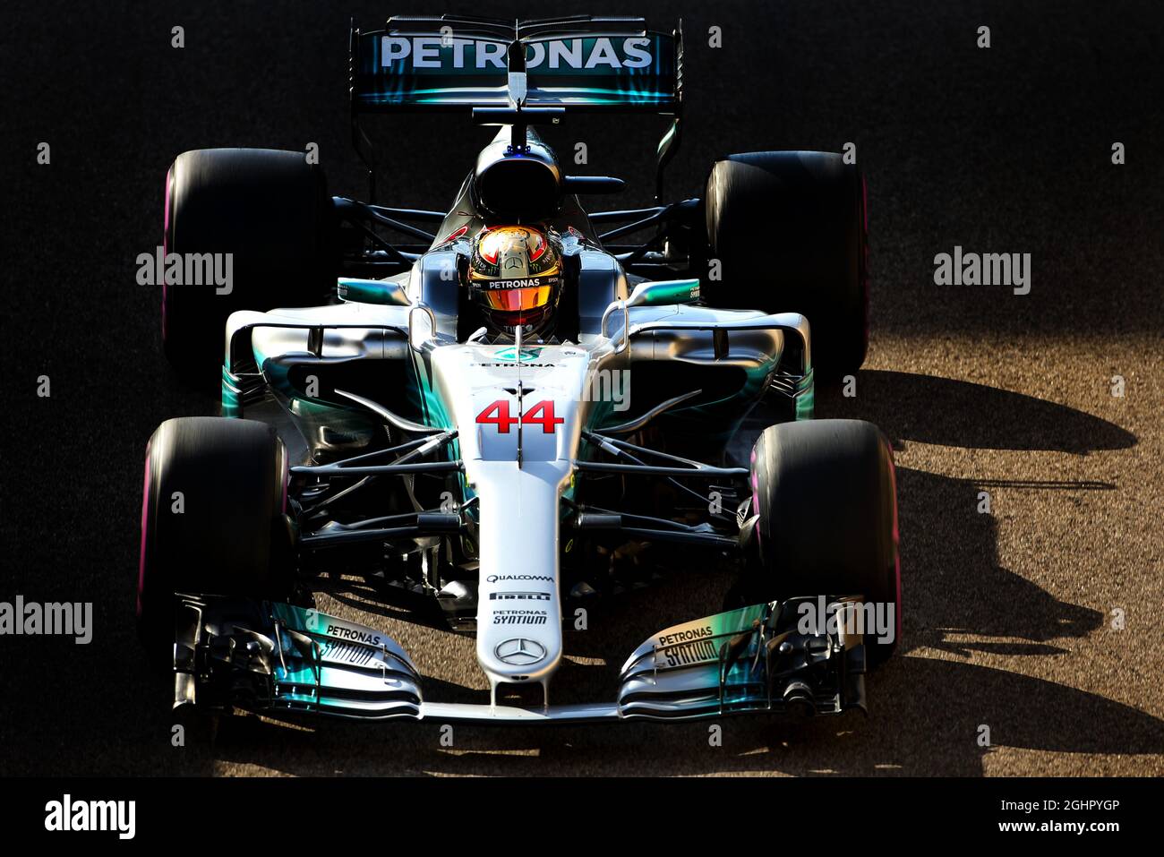 Lewis Hamilton (GBR) Mercedes AMG F1 W08. Grand Prix d'Abu Dhabi, samedi 25 novembre 2017. Yas Marina circuit, Abu Dhabi, Émirats Arabes Unis. Banque D'Images