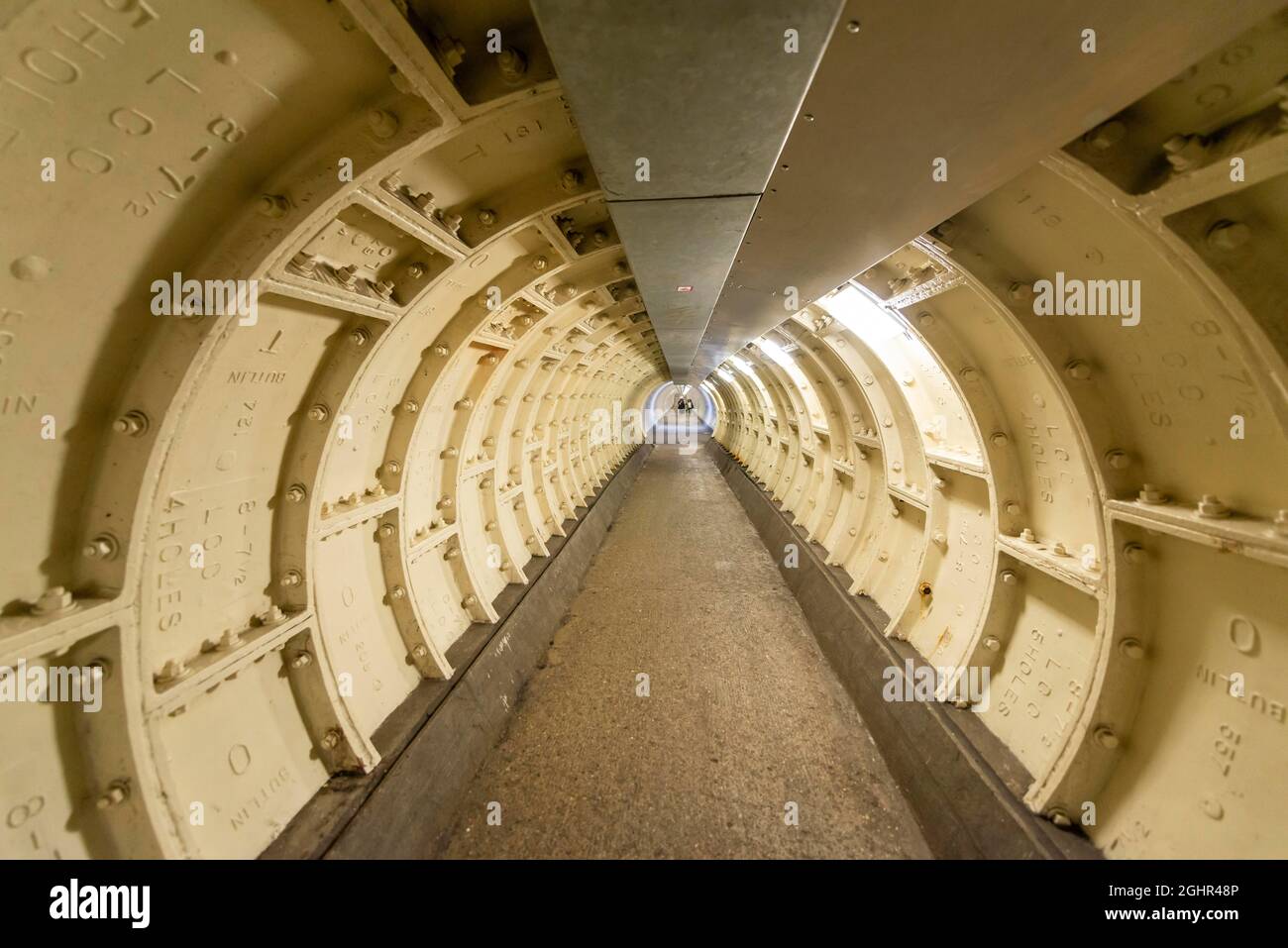 Tunnel pour piétons, Greenwich, Londres, Angleterre, Grande-Bretagne Banque D'Images