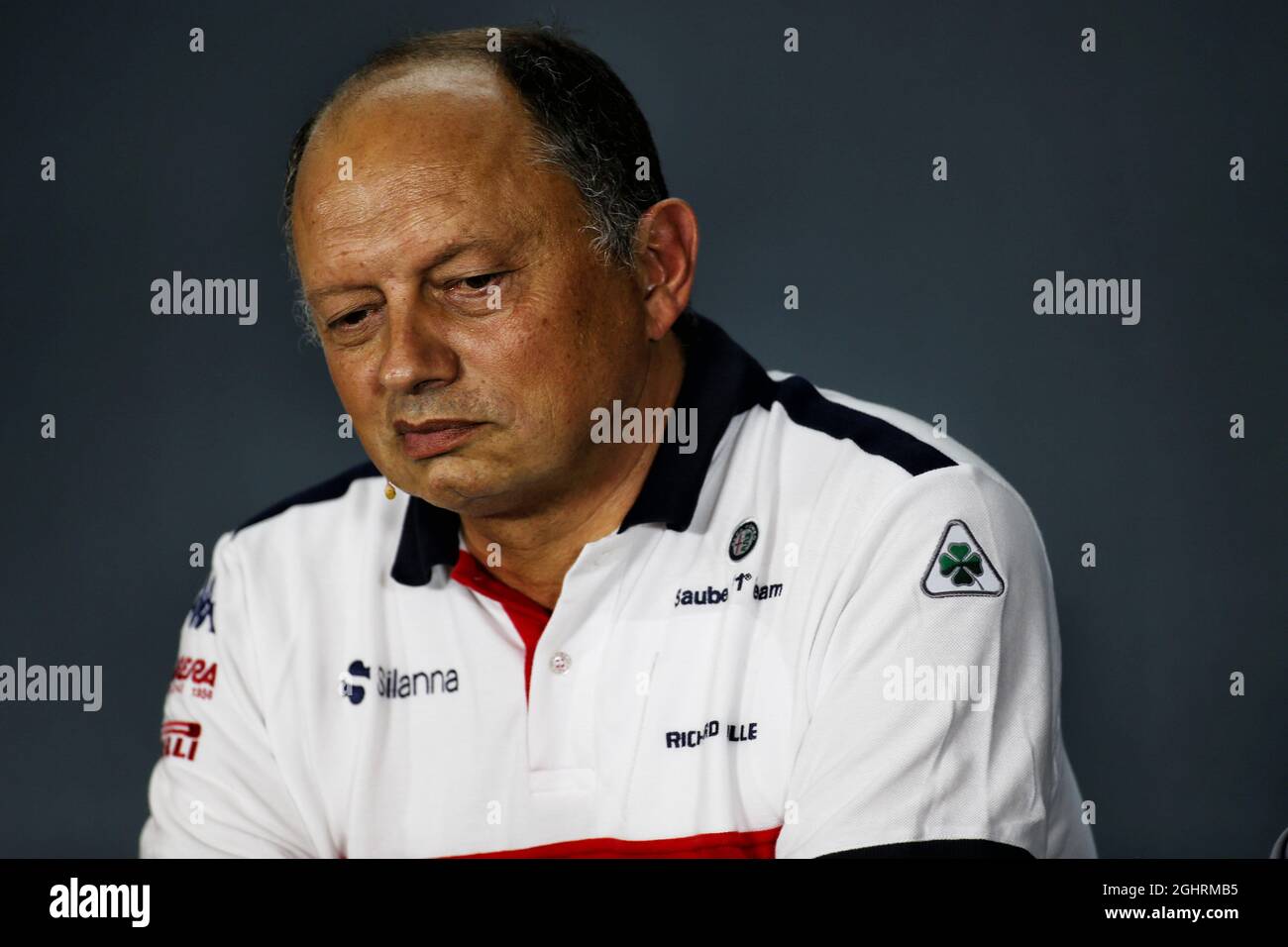 Frédéric Vasseur (FRA) Sauber F1 Team, Directeur de l'équipe à la Conférence de presse de la FIA. 14.09.2018. Formula 1 World Championship, Rd 15, Grand Prix de Singapour, Marina Bay Street circuit, Singapour, Practice Day. Le crédit photo doit être lu : images XPB/Press Association. Banque D'Images