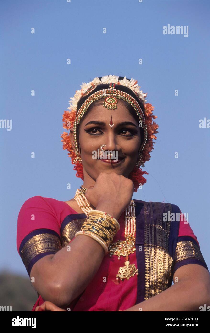 Kuchipudi, danse classique de l'Inde, Andhra Pradesh, Inde Banque D'Images