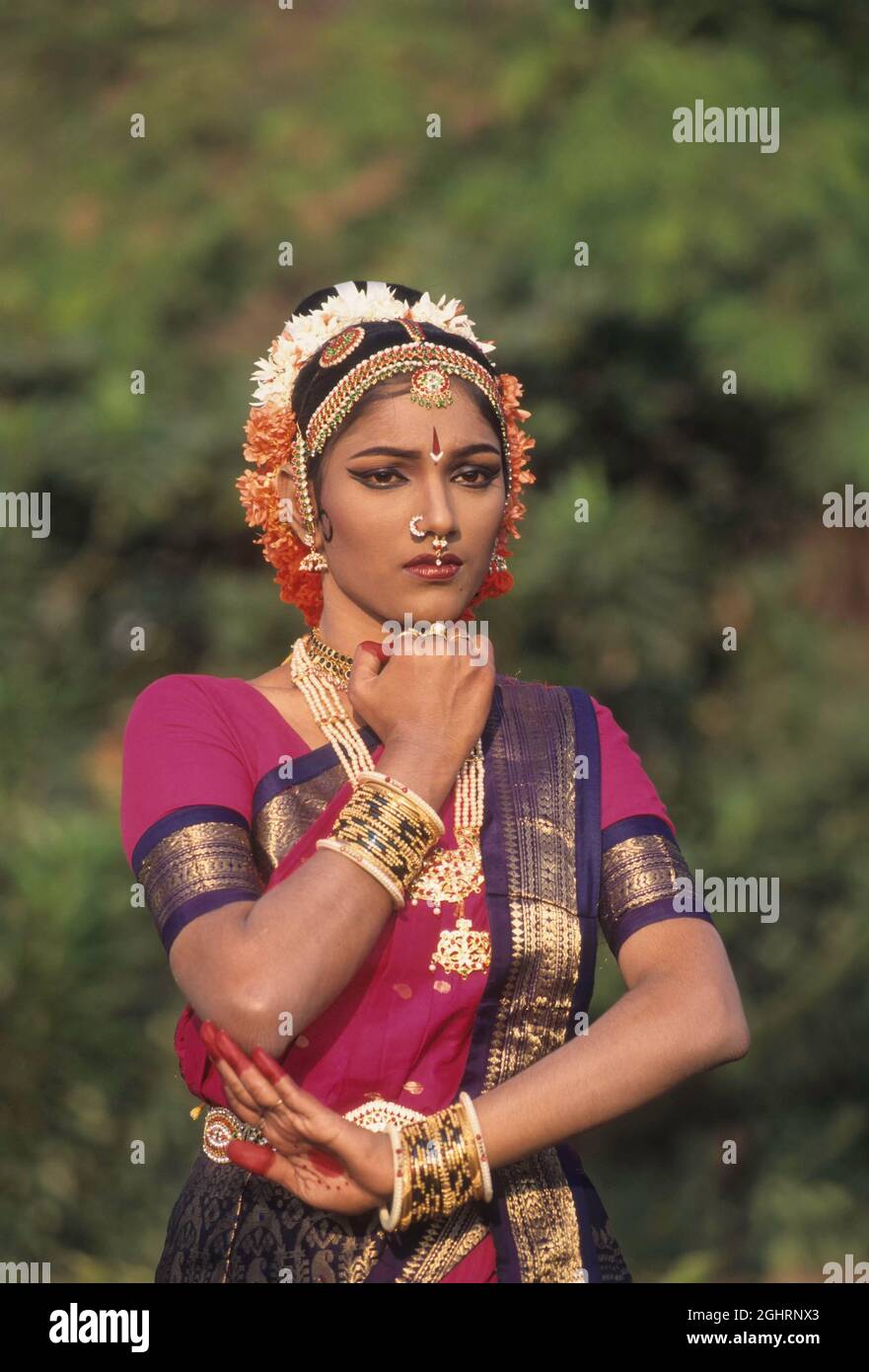 Kuchipudi, danse classique de l'Inde, Andhra Pradesh, Inde, Banque D'Images