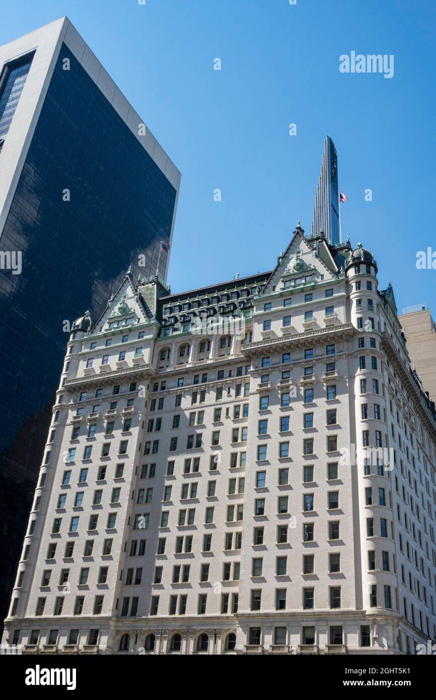 Le Plaza Hotel vu de Grand Army Plaza, NYC, Etats-Unis, 2021 Banque D'Images