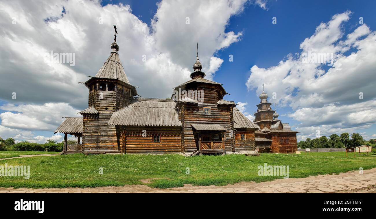 Église dans le musée en bois de l'architecture, Suzdal, Russie Banque D'Images