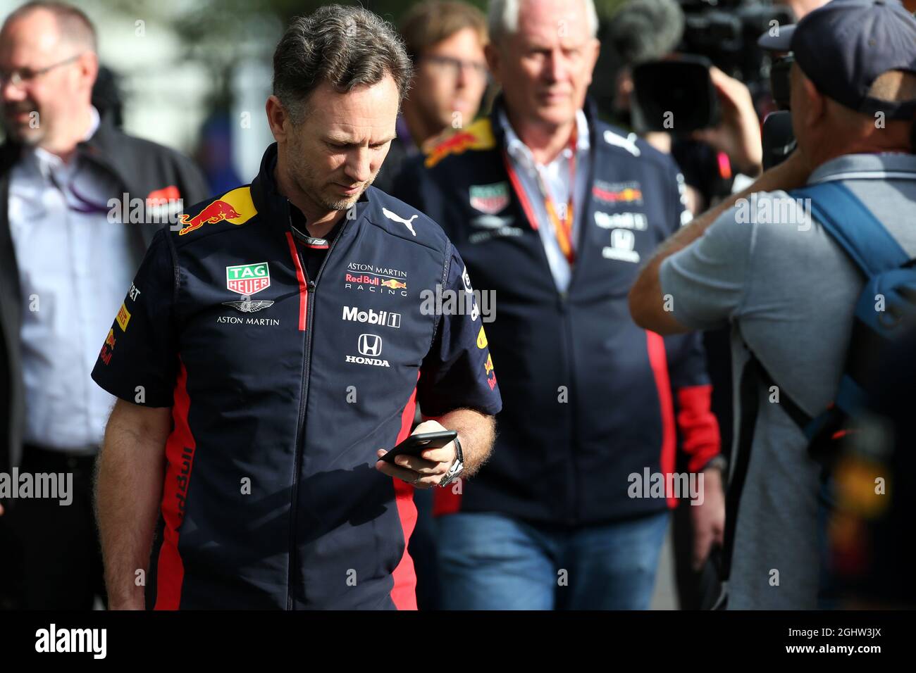 Christian Horner (GBR) Directeur de l'équipe Red Bull Racing. 13.03.2020. Championnat du monde de Formule 1, Rd 1, Grand Prix d'Australie, Albert Park, Melbourne, Australie, jour de la pratique. Le crédit photo doit être lu : images XPB/Press Association. Banque D'Images