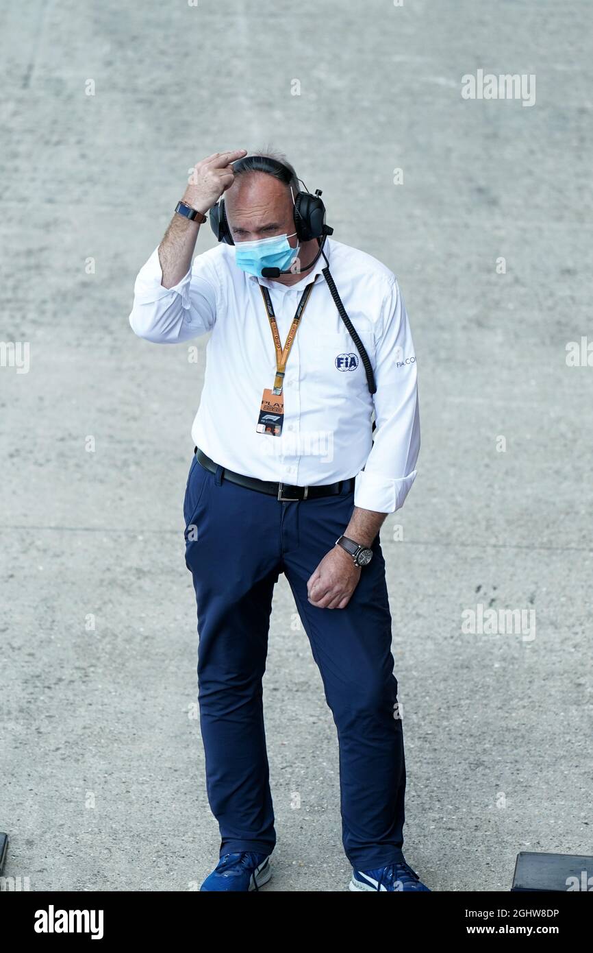 FIA Steward. 01.08.2020. Championnat du monde de Formule 1, Rd 4, Grand Prix de Grande-Bretagne, Silverstone, Angleterre, Jour de qualification. Le crédit photo doit être lu : images XPB/Press Association. Banque D'Images
