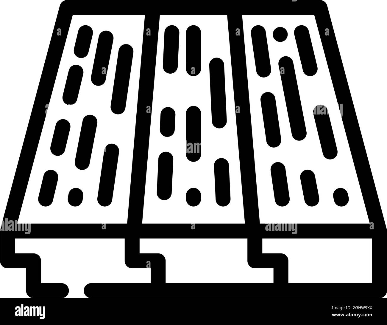 Couche de bois ligne de plancher icône vecteur illustration savon liquide Creative Poster Vector Illustration de Vecteur