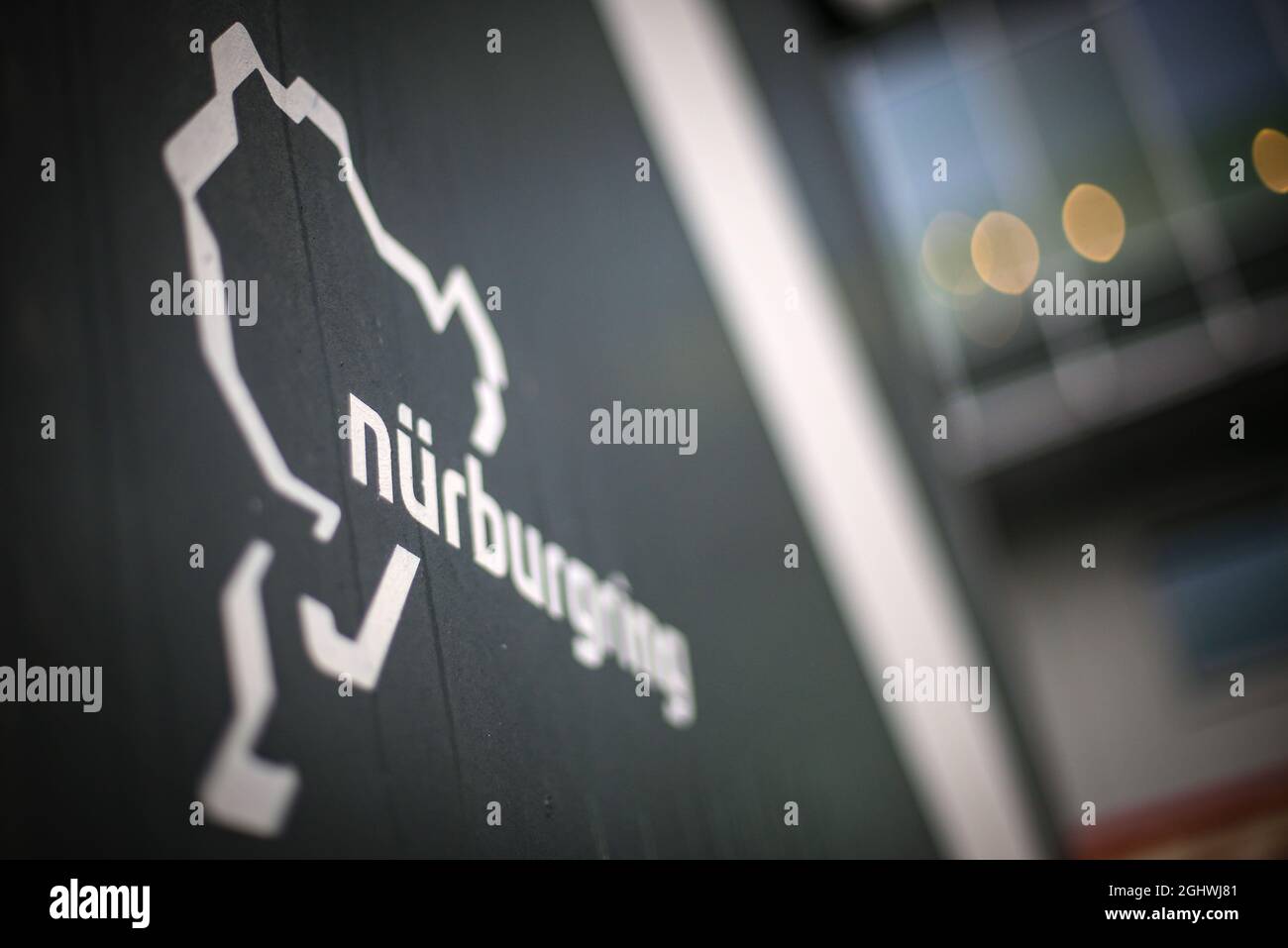 Circuit Atmosphere - logo Nurburgring. 08.10.2020. Formula 1 World Championship, Rd 11, Eifel Grand Prix, Nurbugring, Allemagne, Journée de préparation. Le crédit photo doit être lu : images XPB/Press Association. Banque D'Images