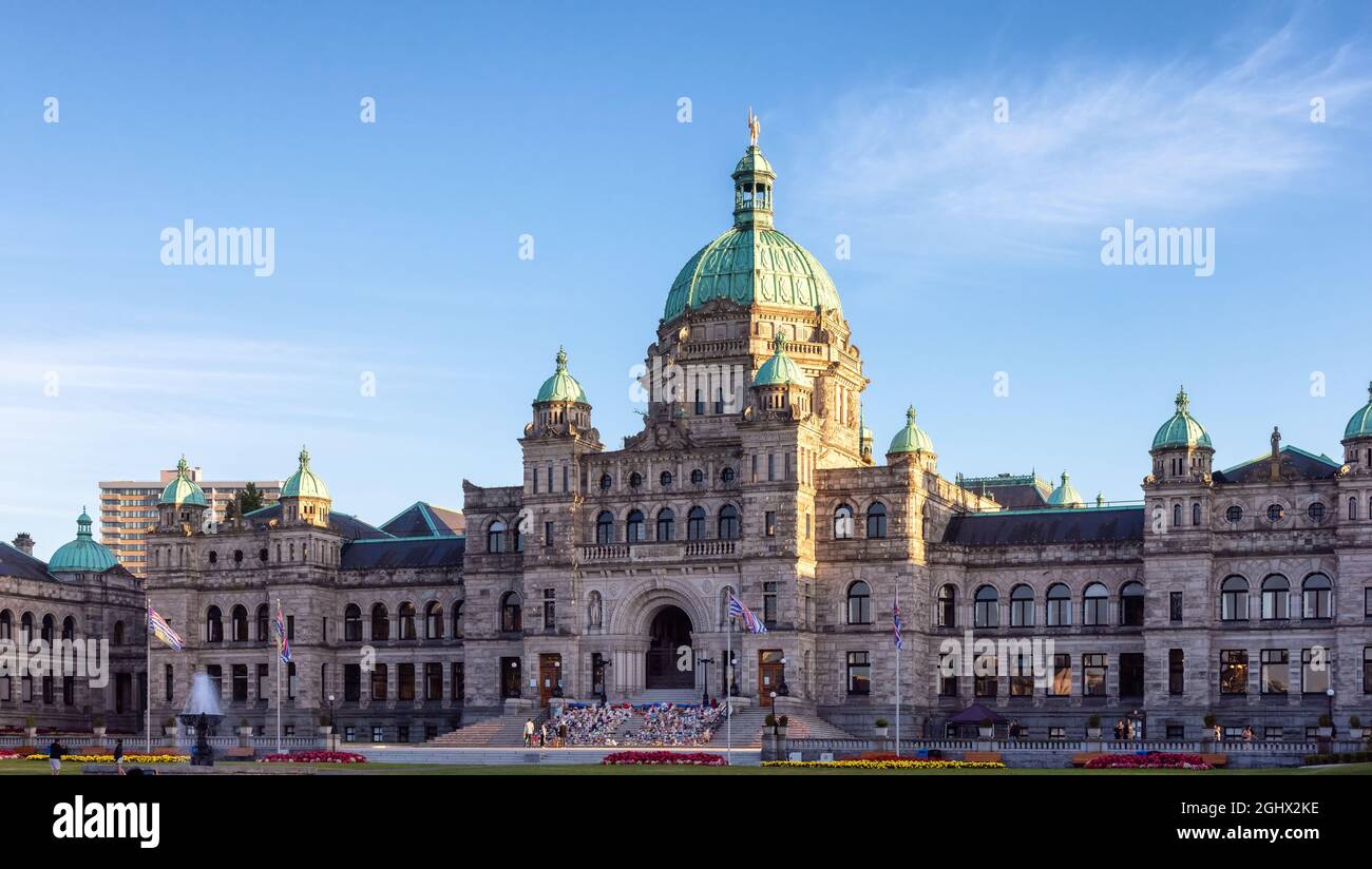 Assemblée législative de la Colombie-Britannique dans la capitale Banque D'Images