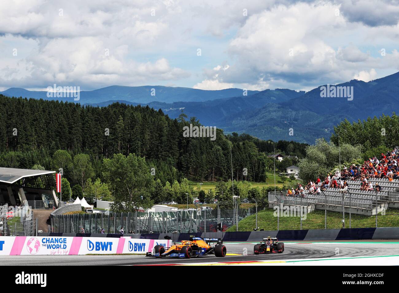 Lando Norris (GBR) McLaren MCL35M. 27.06.2021. Championnat du monde de Formule 1, Rd 8, Grand Prix Steiermark, Spielberg, Autriche, Jour de la course. Le crédit photo doit être lu : images XPB/Press Association. Banque D'Images