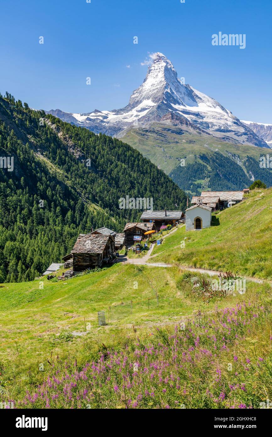 Findeln, Zermatt, Valais, Suisse Banque D'Images