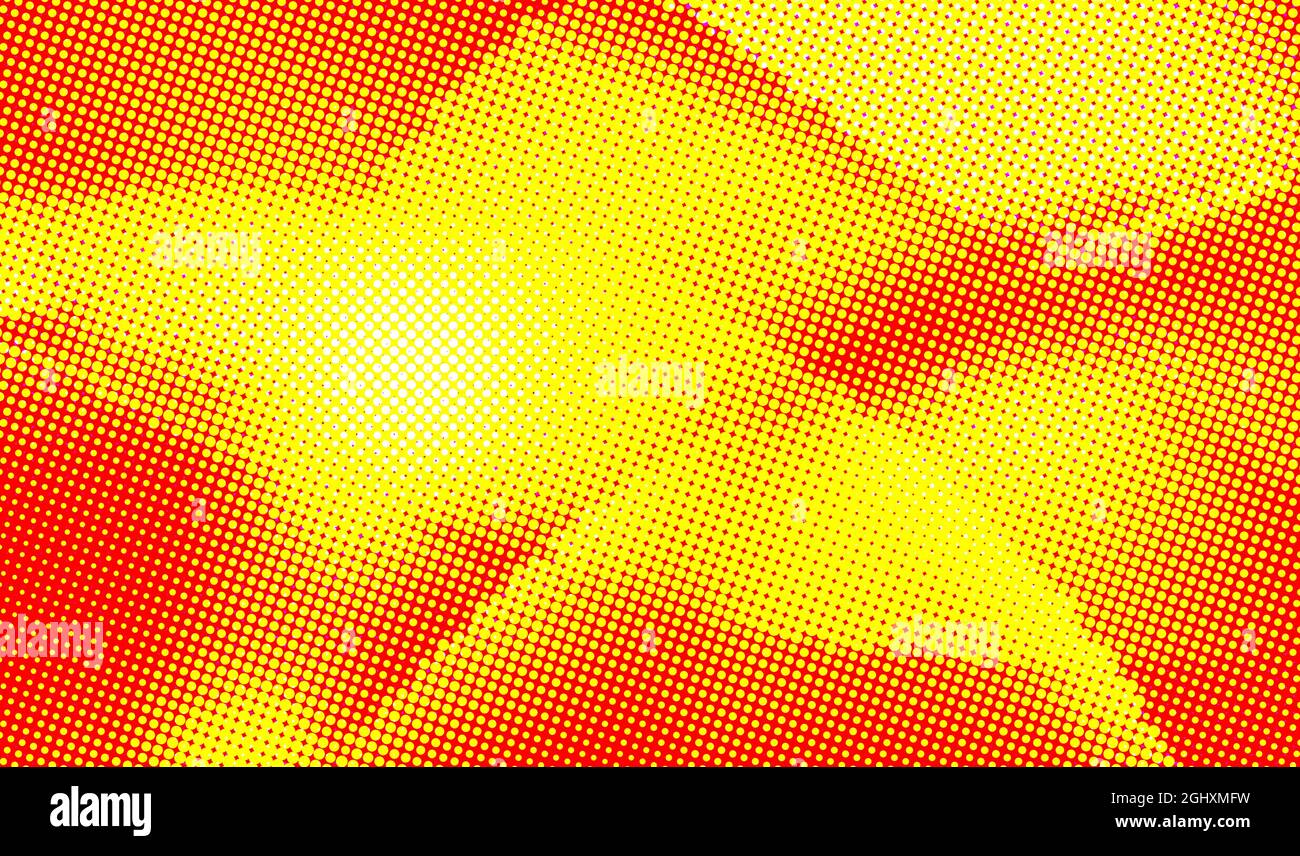 Arrière-plan abstrait pop art rétro avec effet demi-ton. Motif graphique vectoriel en pointillés Illustration de Vecteur