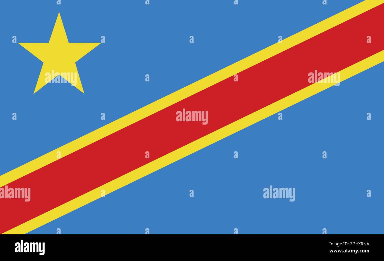 Illustration vectorielle du drapeau du congo Illustration de Vecteur