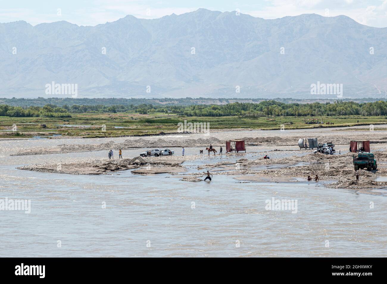La vallée de Panjshir en Afghanistan Banque D'Images