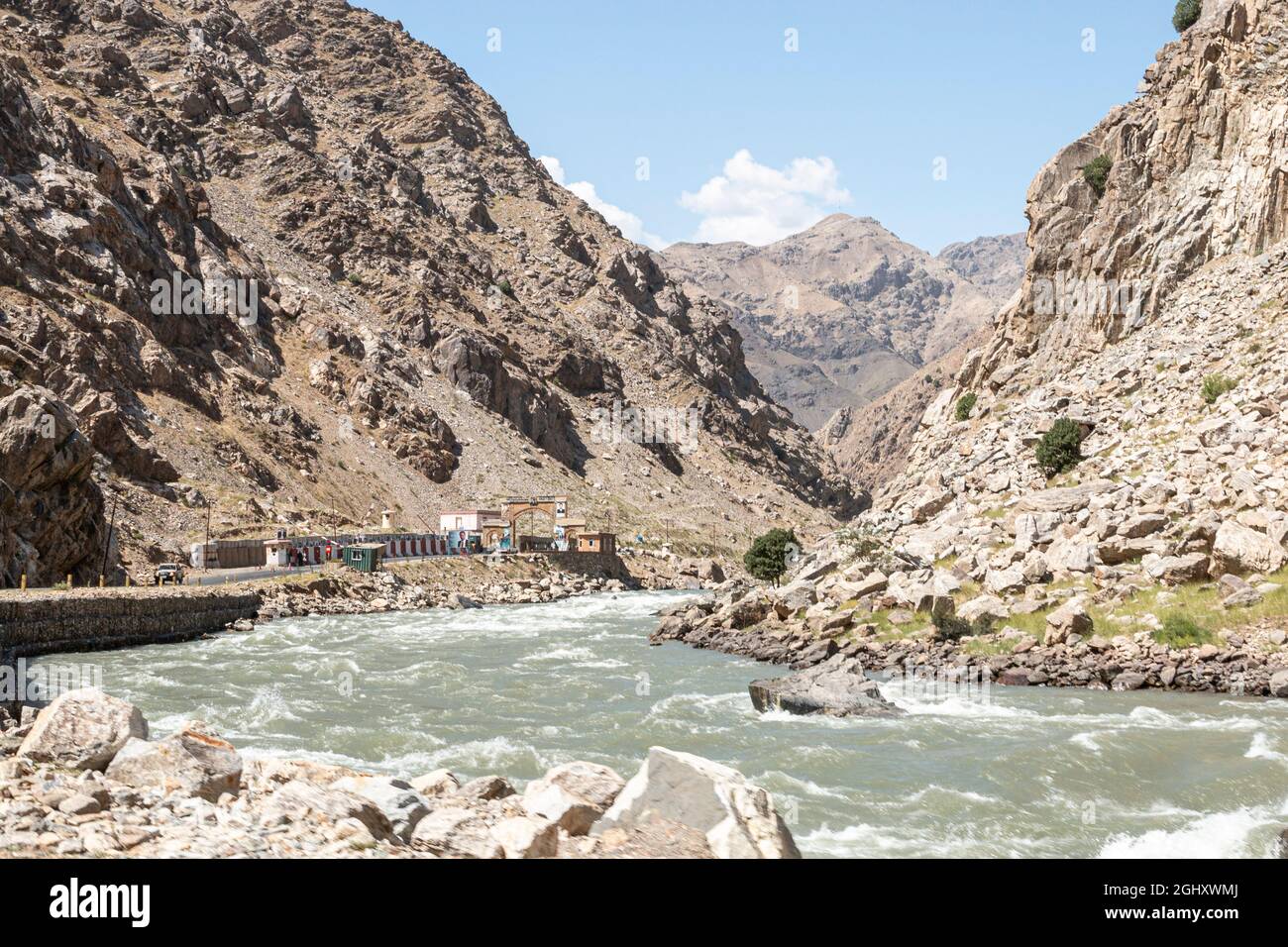 La vallée de Panjshir en Afghanistan Banque D'Images