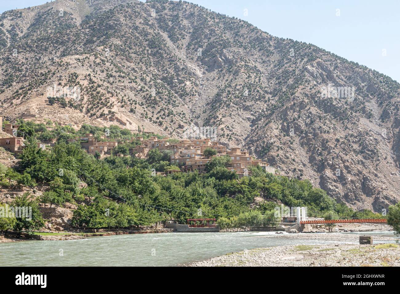 La vallée de Panjshir en Afghanistan Banque D'Images