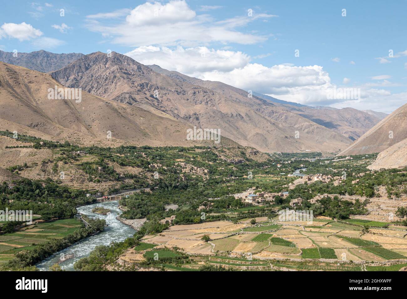 La vallée de Panjshir en Afghanistan Banque D'Images