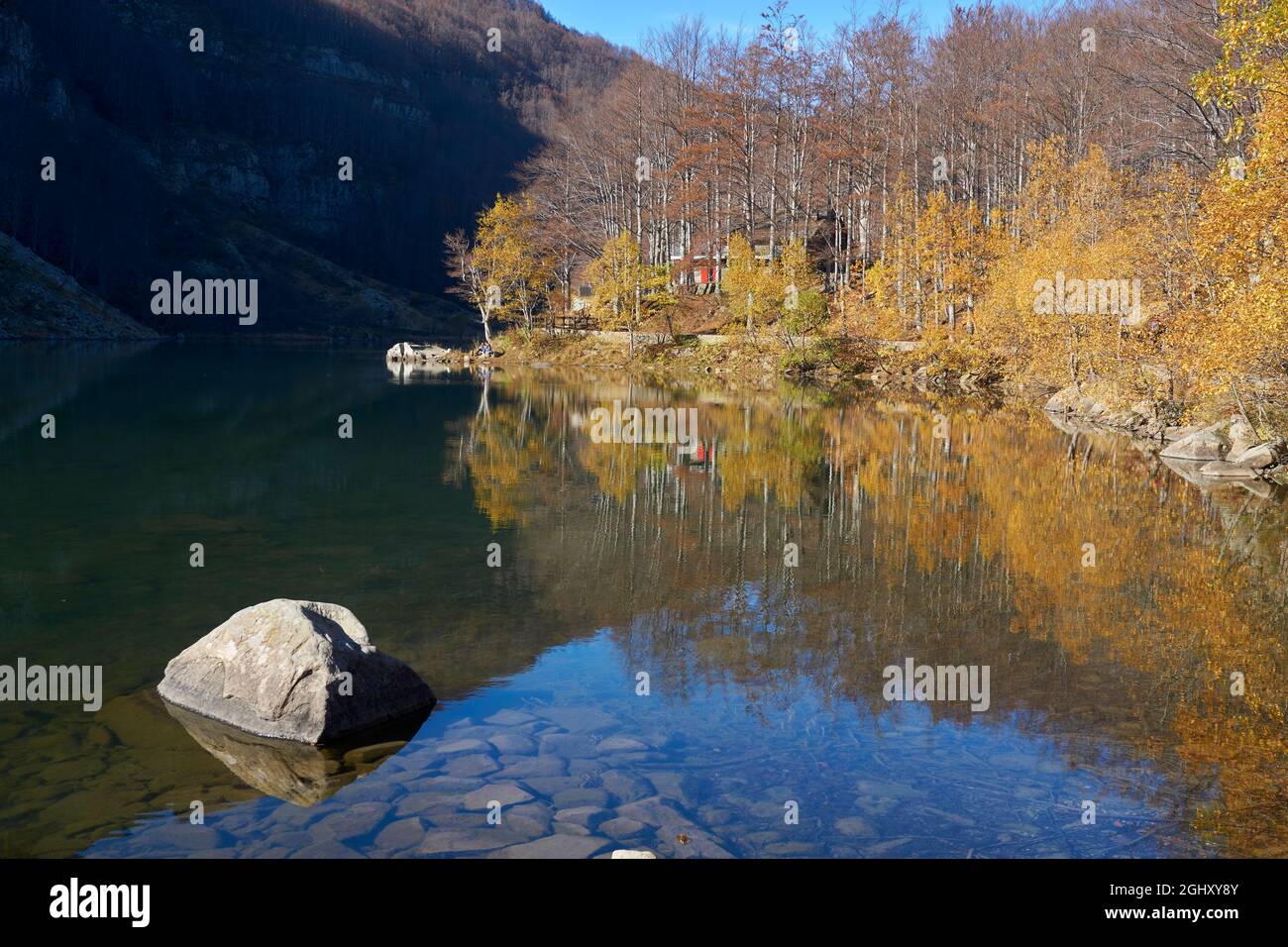 Lago Santo Modenese, Modène, Italie Banque D'Images