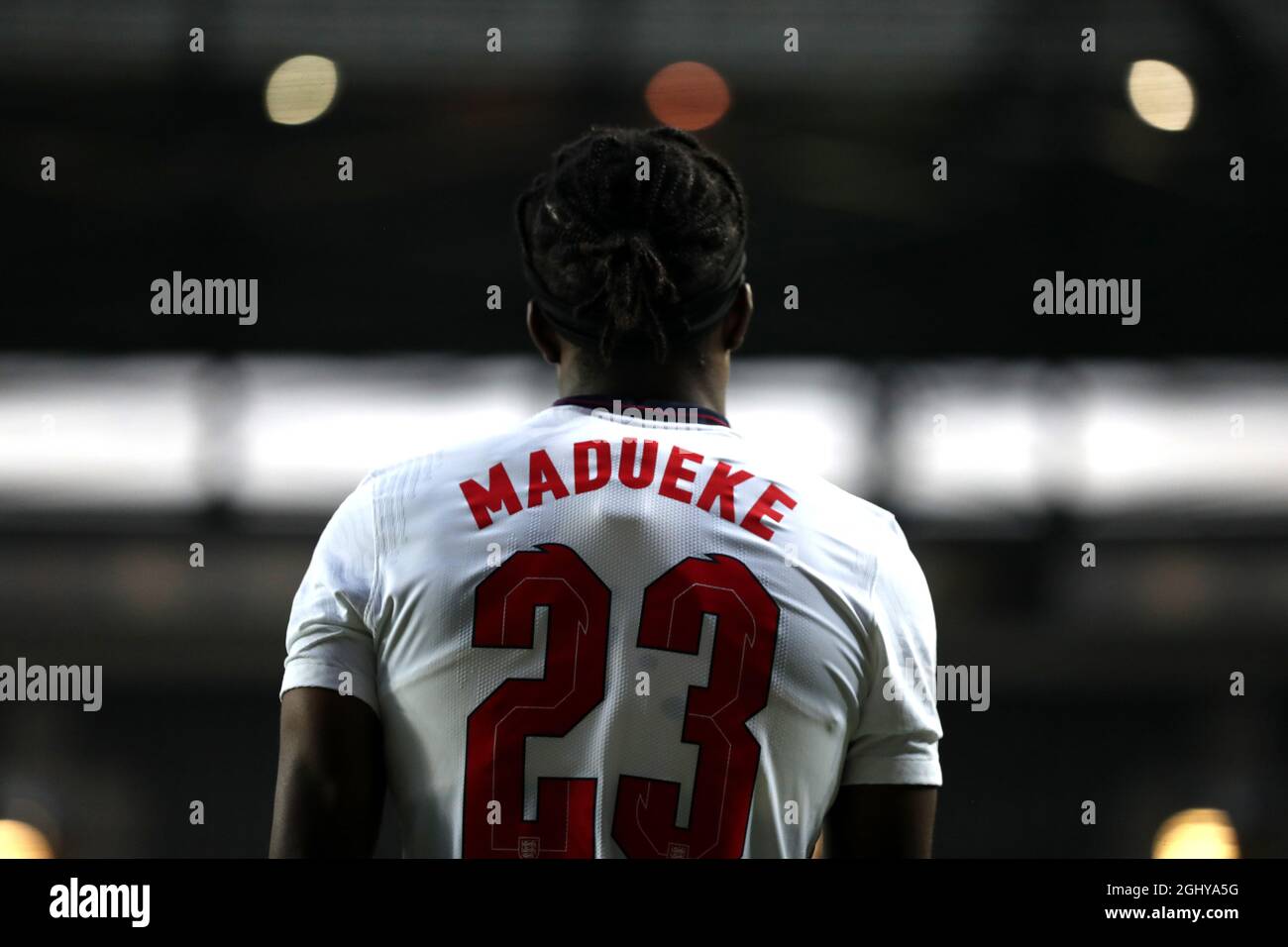 Noni Madueke d'Angleterre lors de l'UEFA Euro sous 21 Groupe G qualification match au stadumMK, Milton Keynes. Date de la photo: Mardi 7 septembre 2021. Banque D'Images
