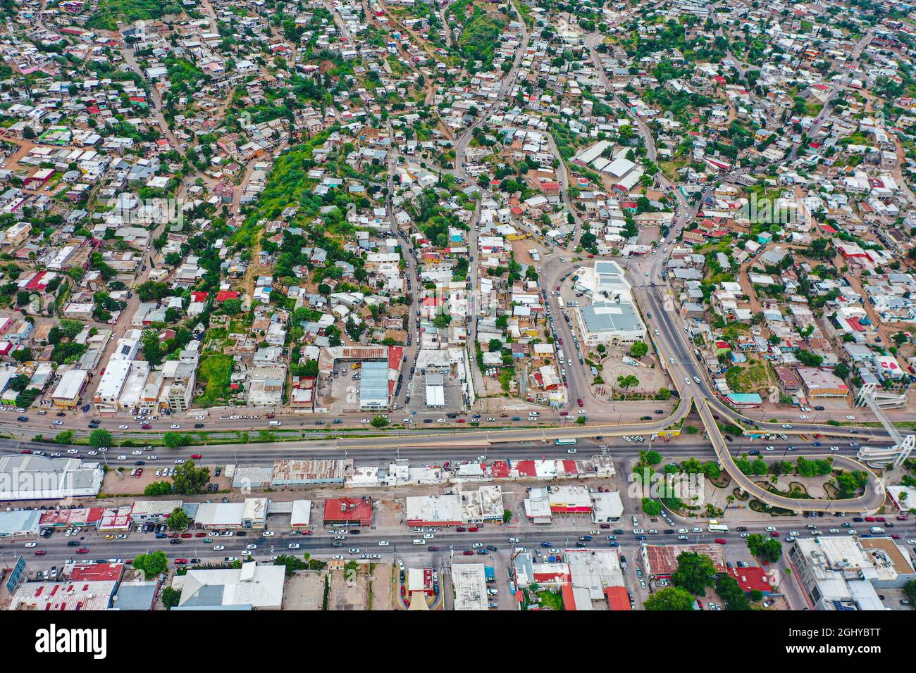 Quartiers de Nogales, Sonora, Mexique. Heroica Nogales frontière avec les États-Unis .... (Photo de Luis Gutierrez / NortePhoto.com) Barrios en Nogales, Sonora, Mexique. Heroica Nogales ciudad fronteriza con eu....(photo de Luis Gutierrez / NortePhoto.com) Banque D'Images