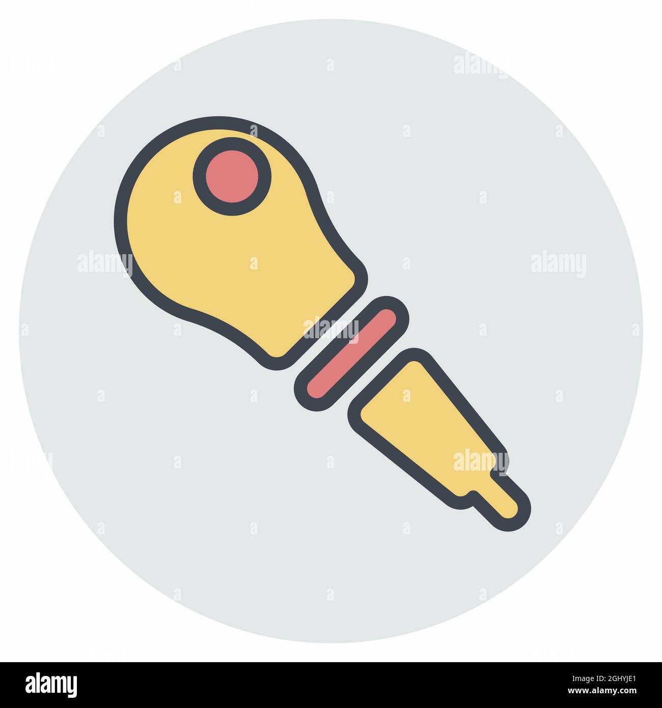 Vecteur d'icône de la pipette - style de contrainte de couleur - illustration simple, contour modifiable, vecteur de modèle de conception, idéal pour les impressions, les posters, publicités, Illustration de Vecteur