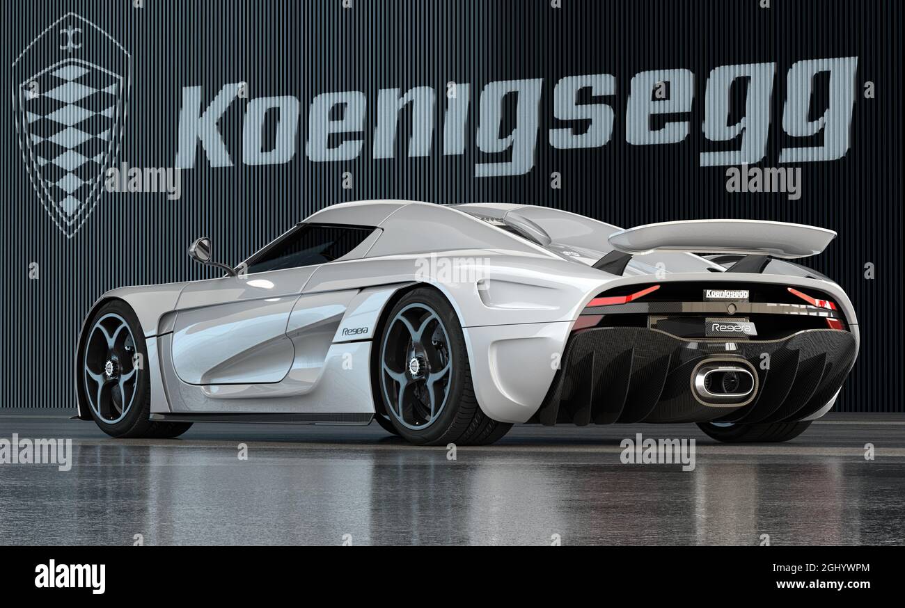 Koenigsegg Regera. Est spécialement conçu pour être un Megacar de luxe Banque D'Images
