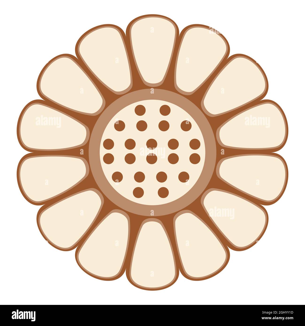 Festival coréen de mi-automne, illustration de la conception de cookies Chuseok. Illustration de Vecteur
