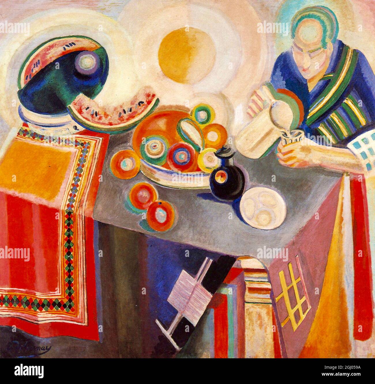 Œuvres de Robert Delaunay - la Verseuse - le Jug - 1916 Banque D'Images