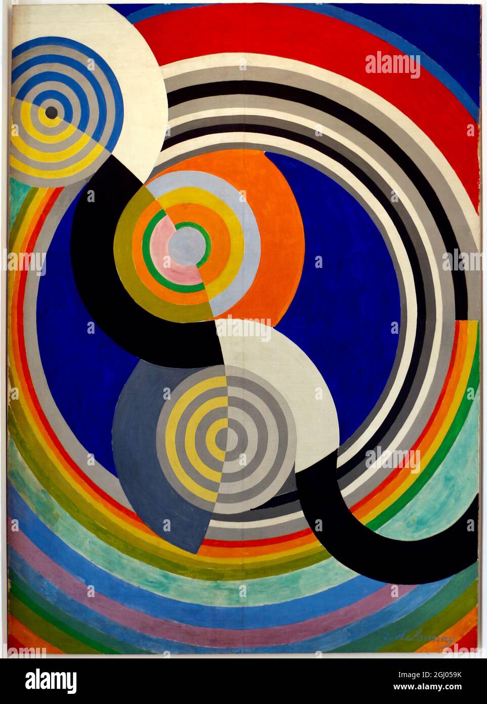Œuvres Robert Delaunay - décoration murale pour le salon des Tuileries - 1938 - No 2 Banque D'Images