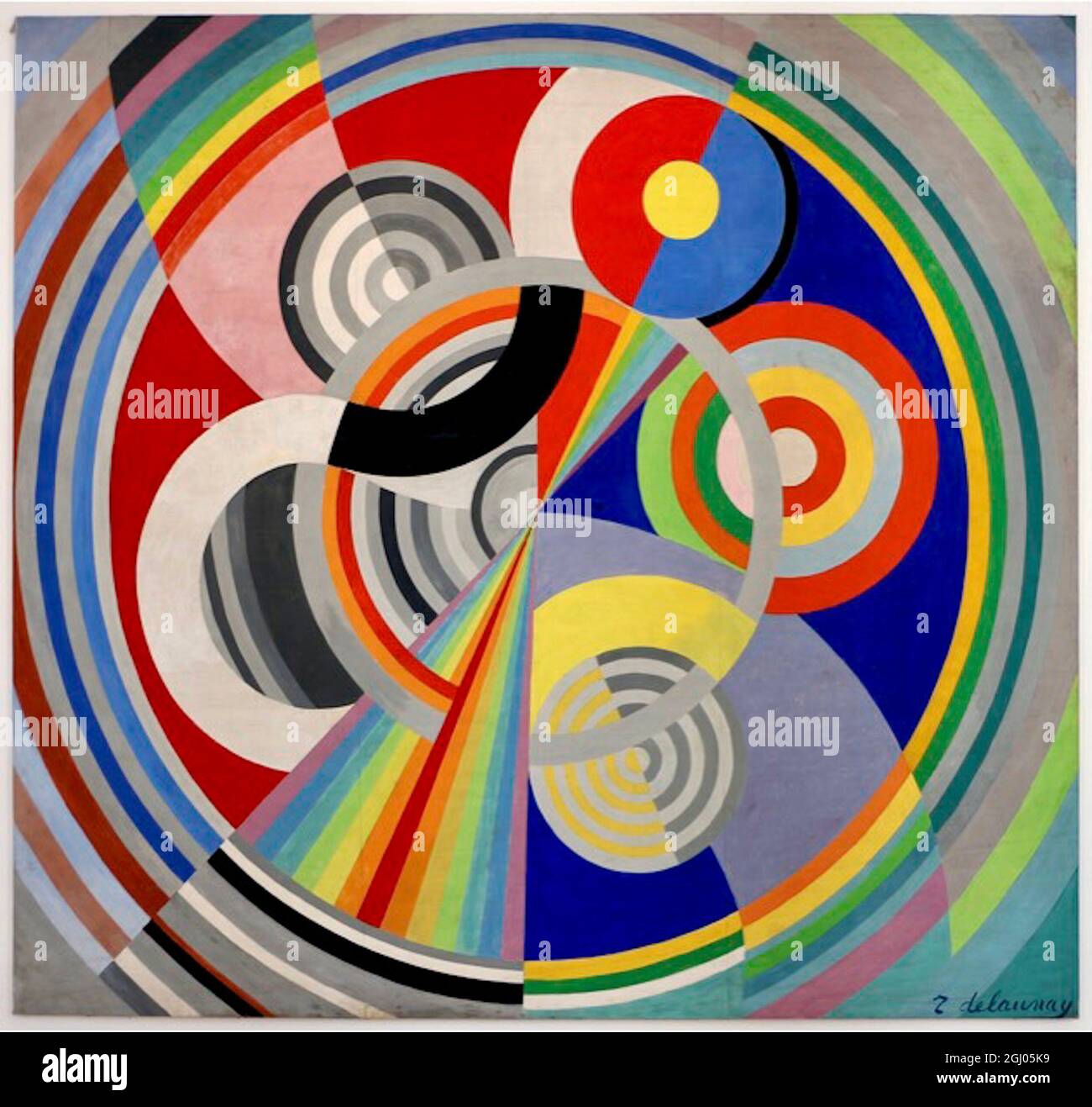 Robert Delaunay - décoration murale pour le salon des Tuileries - 1938 - N0 1 Banque D'Images