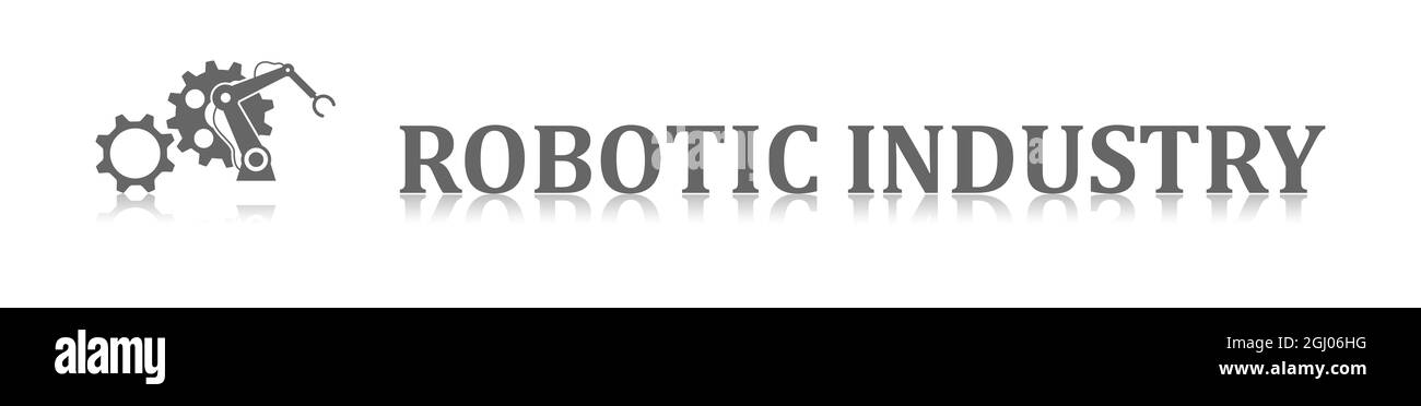 Illustration d'un concept d'industrie robotique Banque D'Images