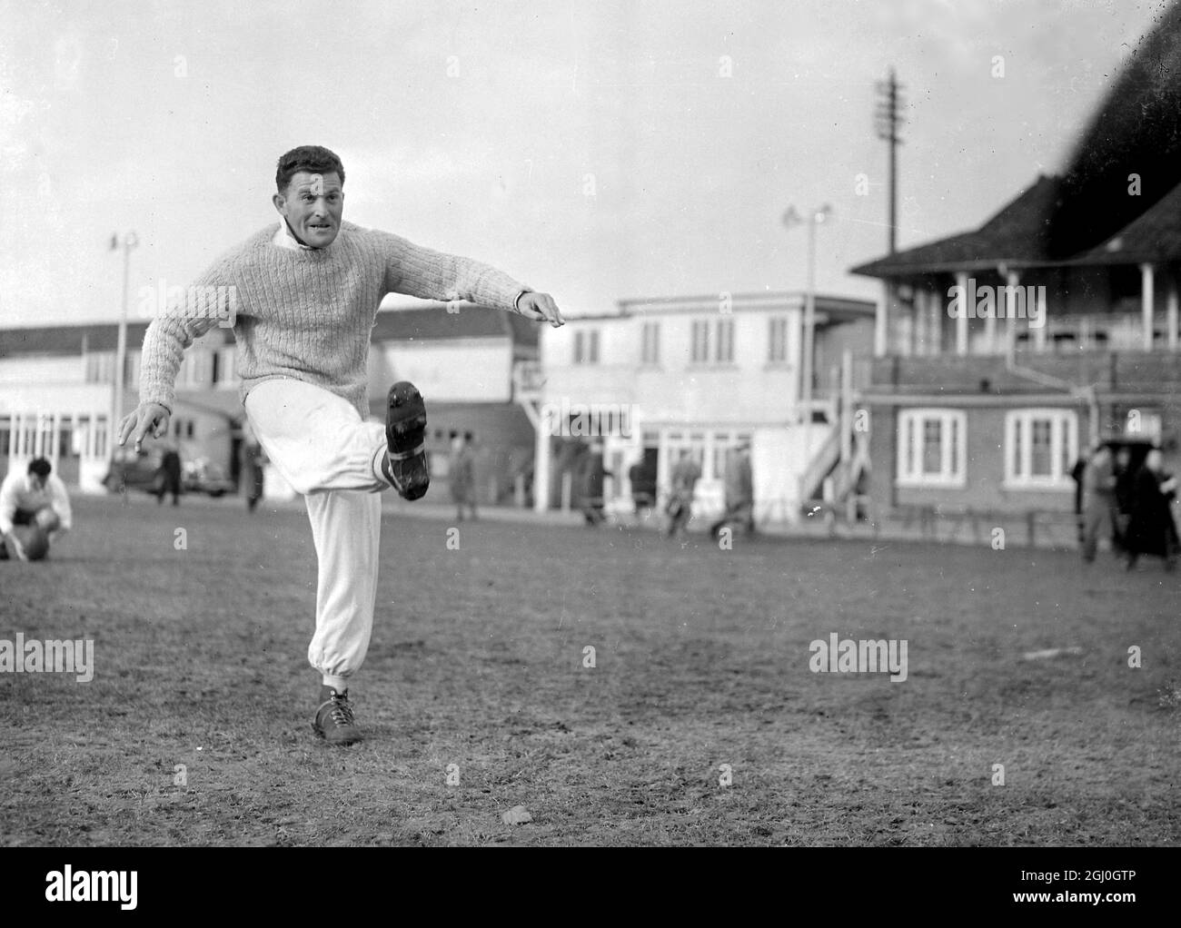 RUGBY PHOTO MIROIR Sprint Jean Barthe FC Lourdes équipe de France 1954