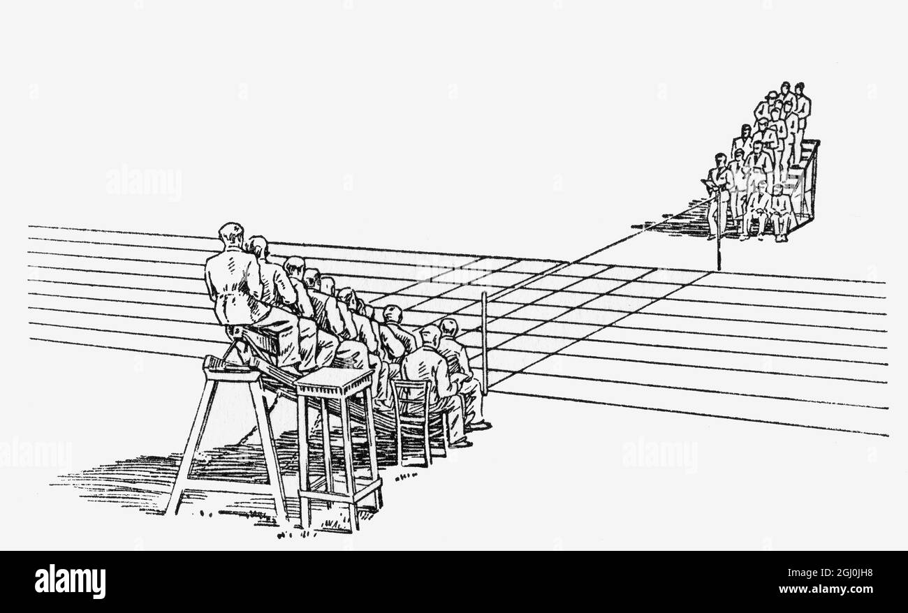 Jeux olympiques de 1936, Berlin - dessin animé Banque D'Images